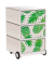 easyOffice Tropical Rollcontainer weiß, bunt 4 Auszüge 39,0 x 43,6 x 64,2 cm