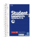 Collegeblock 10-6787101 Student Recycling, Lineatur 27 / liniert mit Rand innen/außen, A5, 70g, blau, 80 Blatt