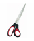 Schere 25,5cm schwarz/rot