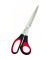 Schere 25,5cm schwarz/rot