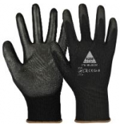 Montagehandschuhe PU Black, PU, schwarz, Größe 7 / S