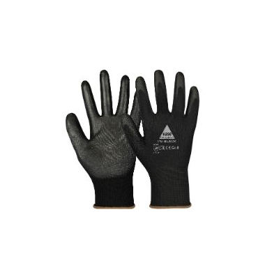 Montagehandschuhe PU Black, PU, schwarz, Größe 9 / L Montagehandschuhe PU Black, PU, schwarz, Größe 9 / L