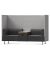 2 Sitzer Besprechungsecke mit Tisch und Stromanschluss schwarz /grau 1805-4-1 soft seating