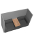 2 Sitzer Besprechungsecke mit Tisch und Stromanschluss schwarz /grau 1805-4-1 soft seating