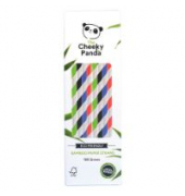Cheekypanda Strohhalme bunter Mix -