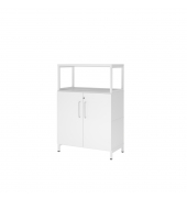 Regalschrank FlexWall VFW38T2RUWWBS, abschlie&szlig;bar, 3 OH, wei&szlig;, 80x118x41,7cm (BxHxT)