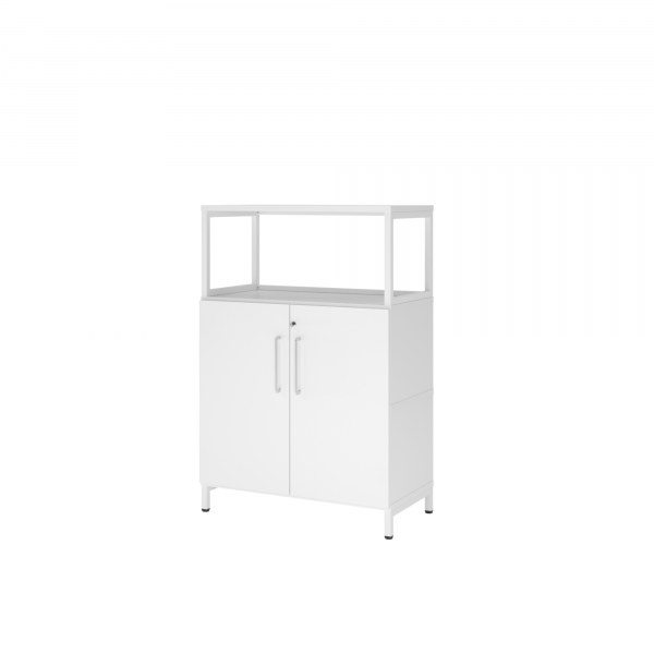 4032062307700 - Regalschrank FlexWall VFW38T2RUWWBS abschließbar 3 OH weiß 80x118x417cm (BxHxT) 4032062307700 Hammerbacher