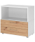 Regalschrank FlexWall VFW28S2KG/W/R/BS, nein, 1 Ordnerh&ouml;he, wei&szlig;/asteiche, 80x74,6x40cm (BxHxT)