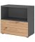 Regalschrank FlexWall, VFW28S2KGGRBS grafit, asteiche 1 Fachboden 80,0 x 40,0 x 74,6 cm