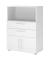 Regalschrank FlexWall, VFW38K1KGWWBS weiß 2 Fachböden 80,0 x 40,0 x 109,8 cm
