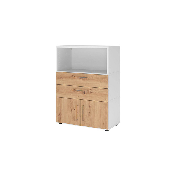 4032062308011 - Regalschrank FlexWall VFW38K1KG W R BS nein 2 OH weiß asteiche 80x1098x40cm (BxHxT) 4032062308011 Hammerbacher