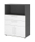 Regalschrank FlexWall, VFW38K1KGGWBS grafit, weiß 2 Fachböden 80,0 x 40,0 x 109,8 cm