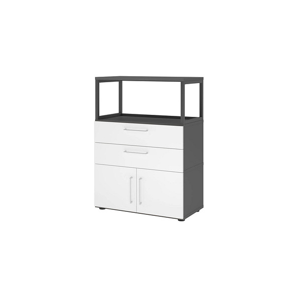 4032062308189 - Regalschrank FlexWall VFW38K1RG G W BS nein 2 OH grafit weiß 80x1098x40cm (BxHxT) 4032062308189 Hammerbacher