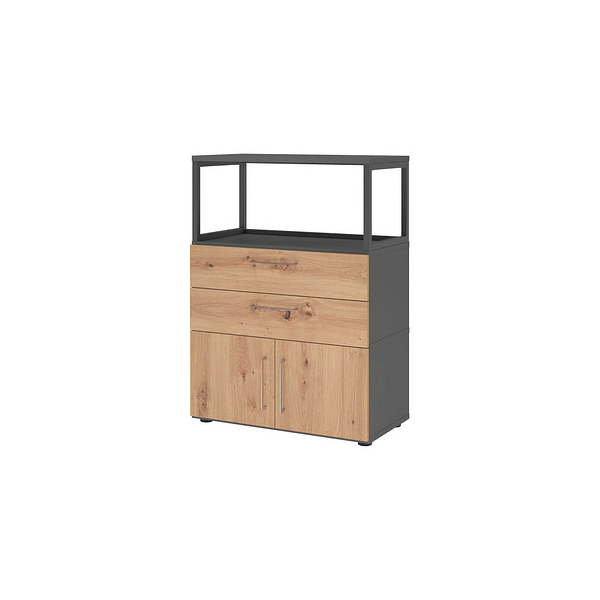 4032062308196 - Regalschrank FlexWall VFW38K1RG G R BS nein 2 OH grafit asteiche 80x1098x40cm (BxHxT) 4032062308196 Hammerbacher
