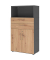 Regalschrank FlexWall, VFW48K2KGGRBS grafit, asteiche 1 Fachboden 80,0 x 40,0 x 145,0 cm