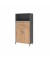 Kombischrank FlexWall 4OH Sockel graphitasteiche
