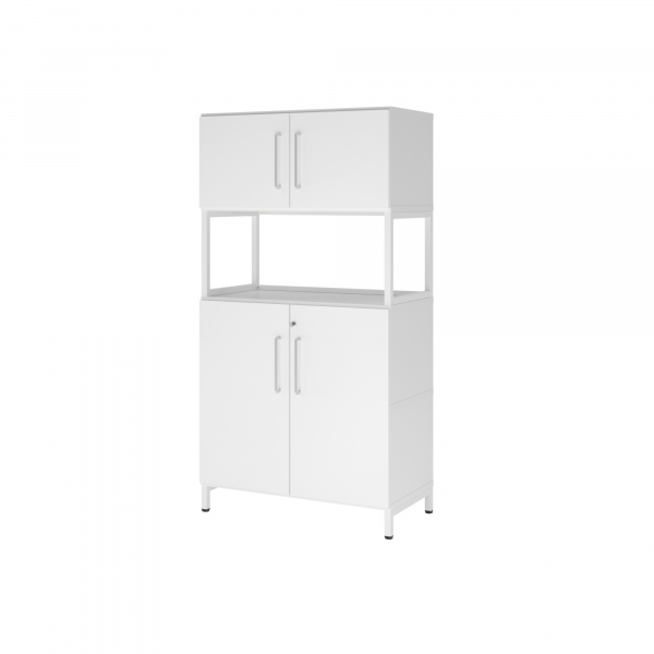 4032062308424 - Regalschrank FlexWall VFW48K5RUWWBS abschließbar 4 OH weiß 80x1532x417cm (BxHxT) 4032062308424 Hammerbacher