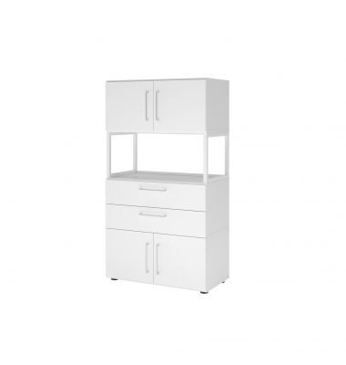 Regalschrank FlexWall VFW48K7RGWWBS, nein, 3 OH, wei&szlig;, 80x145,2x41,7cm (BxHxT)