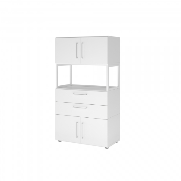 4032062308486 - Regalschrank FlexWall VFW48K7RGWWBS nein 3 OH weiß 80x1452x417cm (BxHxT) 4032062308486 Hammerbacher