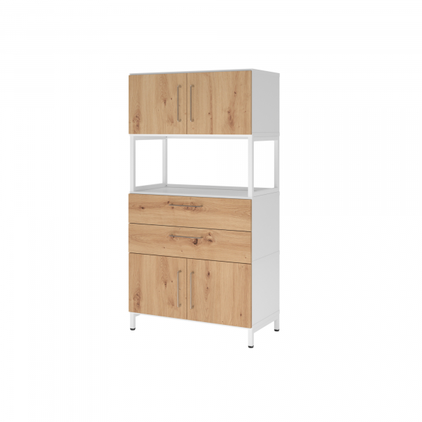 4032062308554 - Regalschrank FlexWall VFW48K7RUWRBS nein 3 OH weiß eiche 80x1532x417cm (BxHxT) 4032062308554 Hammerbacher