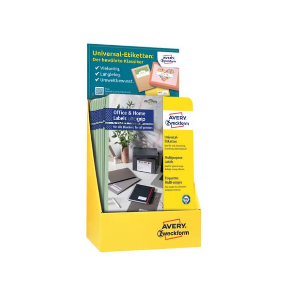 15 Stück AVERY Zweckform Etiketten Thekendisplay 48677, weiß, 210x297mm, rechteckig  AVERY Zweckform 10 Stück