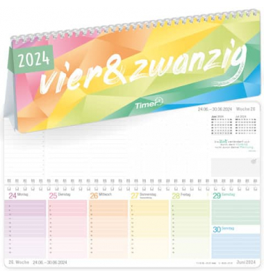 Tischkalender Büro&Freizeit 2024 Rainbow