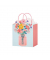 Geschenktasche 13681984000, neutral, Mit farblich passender Trageschlaufe, Blumen, 230mm x 230mm