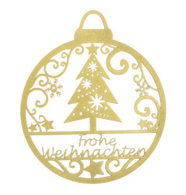 10603 D 8 cm Weihnachtsaufh&auml;nger