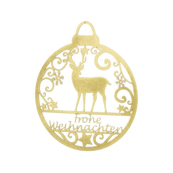 4 Stück Riffelmacher 10606 D 8 cm Weihnachtsaufhänger 4004942106062 HEAD