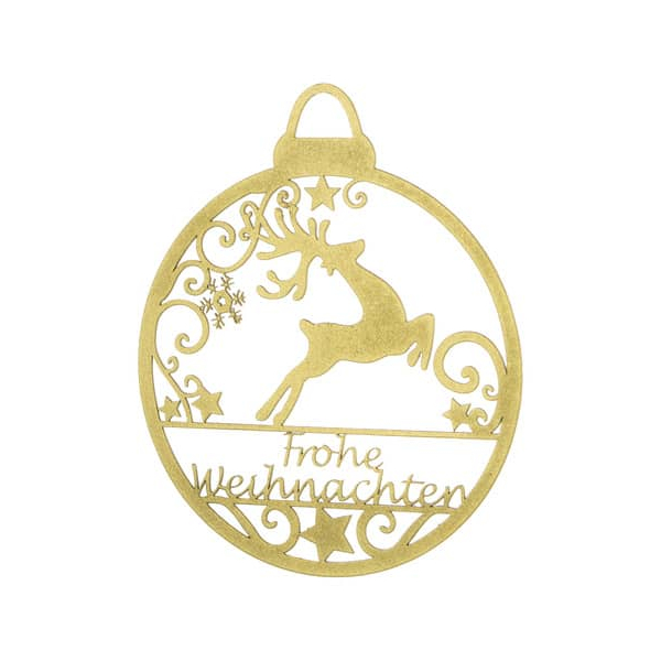 4 Stück Riffelmacher 10608 D 8 cm Weihnachtsaufhänger 4004942106086 HEAD