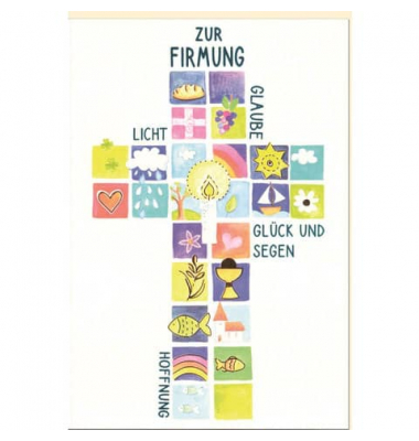 Firmungskarte 15-LB111 bunt