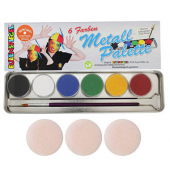 Metall Palette Kinderschmink-Set farbsortiert