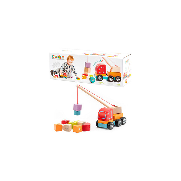 4823056513982 - Kranauto mit Magnet 13982 Spielzeugauto 4823056513982 CUBiKA 4823056513982 - Kranauto mit Magnet 13982 Spielzeugauto 4823056513982 CUBiKA
