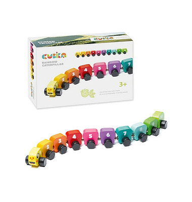Regenbogenraupe Lernspielzeug