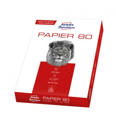 Kopierpapier Inkjet+Laser 2575 80g weiß 