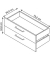 FlexWall Schubladen weiß 79,6 x 35,0 x 34,6 cm