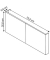 FlexWall Türen grau 32,6 cm