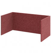 FlexWall Akustikrückwand bordeaux 74,8 x 37,3 x 32,8 cm
