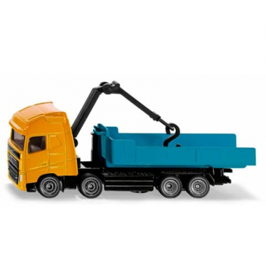 Volvo Abrollkipper mit Kran Spielfigur
