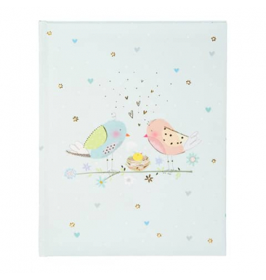 Babytagebuch 11 562, Loving Birds Boy, 21x28cm (BxH), 44 Seiten