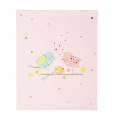 Babytagebuch 11 563, Loving Birds Girl, 21x28cm (BxH), 44 Seiten