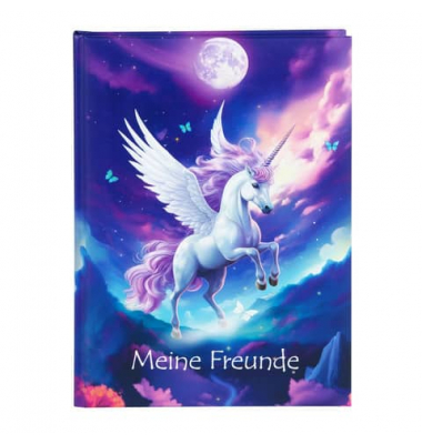 Freundebuch Einhorn, 15x21cm