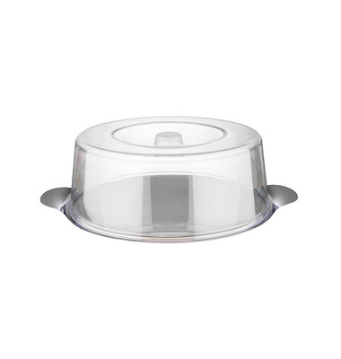 Tortenplatte mit Haube transparentsilber 30,0 cm