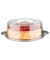Tortenplatte mit Haube transparentsilber 30,0 cm