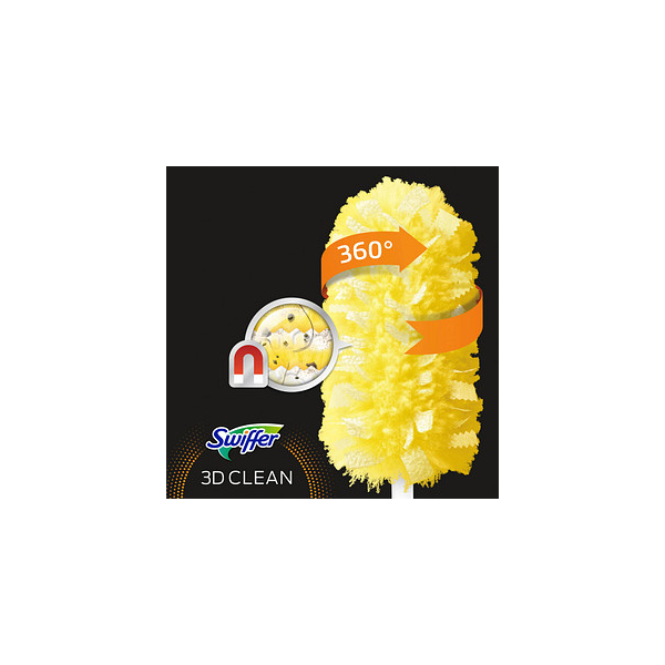 Swiffer DUSTER STAUBMAGNET 360 3D Clean Staubfangtücher Mikrofaser, 5 Tücher 8001090380401 Swiffer 5 Stück