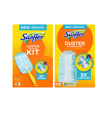 Swiffer DUSTER STAUBMAGNET Starterset Komfort Pack Staubfangtücher