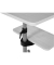 Stehpult MILAGRO, höhenverstellbar 112cm (H), 80x70cm (BxT), rechteckig, lichtgrau / silber