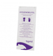 Hygienebeutel 07730026, Gebrauchshinweis, mehrsprachig, weiß, offen