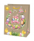 Geschenktasche 22408 TL, Ostern, Kordelband mit Geschenkanhänger, Osterkranz, 26,7cm x 33cm