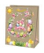 Geschenktasche 22408 TL, Ostern, Kordelband mit Geschenkanhänger, Osterkranz, 26,7cm x 33cm